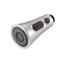 Kitchen Fittings, Replacement Shower Head for Kitchen Sink Tap, Dish Rinser, Hand Shower in Chrome, 2 Jet Types