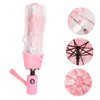FOMIYES Cherry Blossom Transparent Umbrella Compact Fold Automatic Windproof Travel