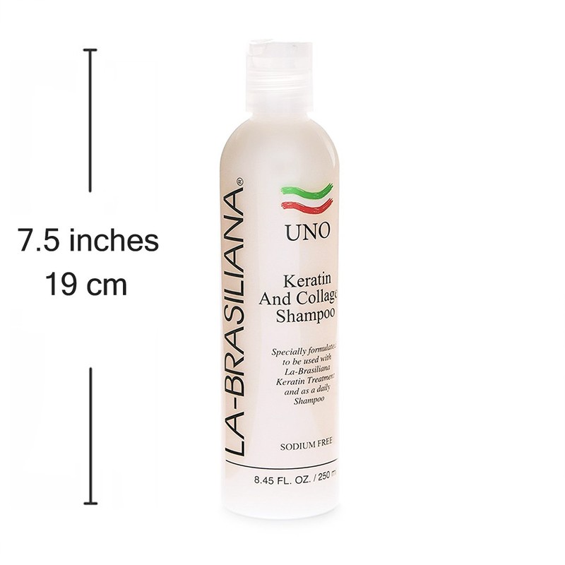 La-Brasiliana Uno Keratin and Collagen Shampoo, 8.45 fl.oz.