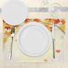 Ambesonne Fall Place Mats Set of 4, Soft Image of
