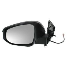 For 13-15 RAV4 Rear View Door Mirror Power Non-Heated Textured Black Driver Side