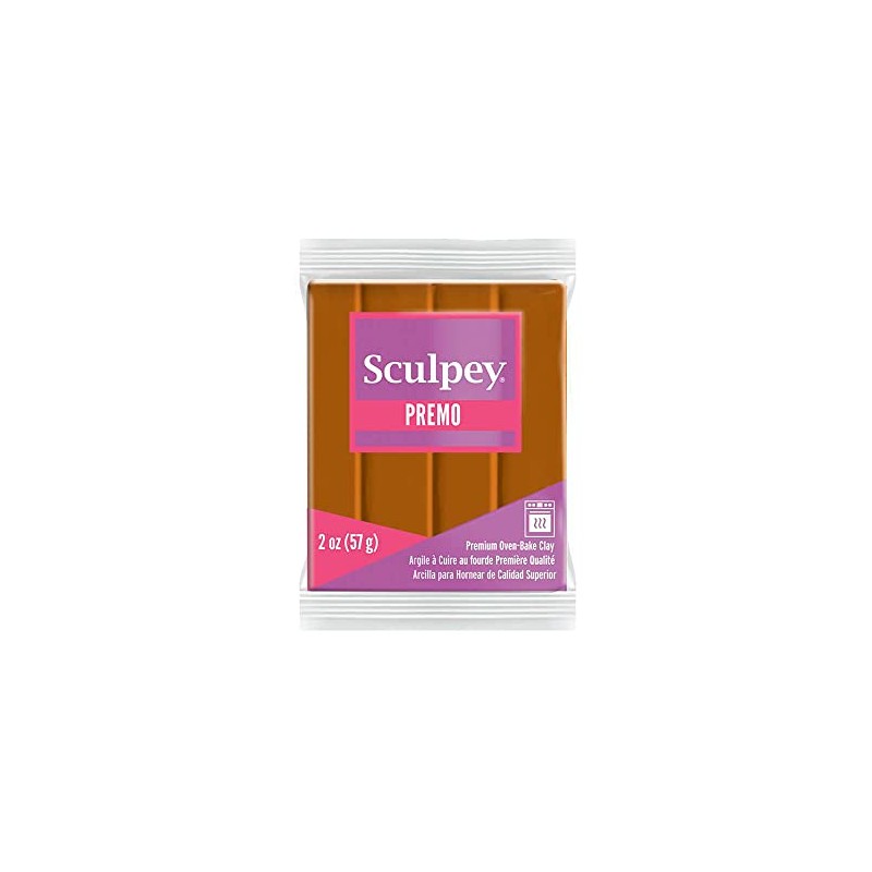 Premo Sculpey Light-Weight Professional Crafting Clay, Raw Sienna