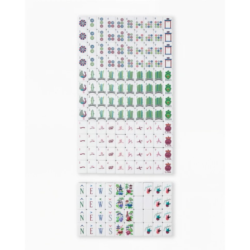 ,Acrylic Luxury Mahjong,American Mahjong Set with 160 Tiles, Custom 4-Layer