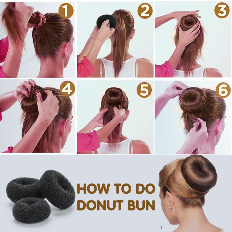 LTHYHJ Hair Bun Maker Set 31 Piece Styling Accessory Set