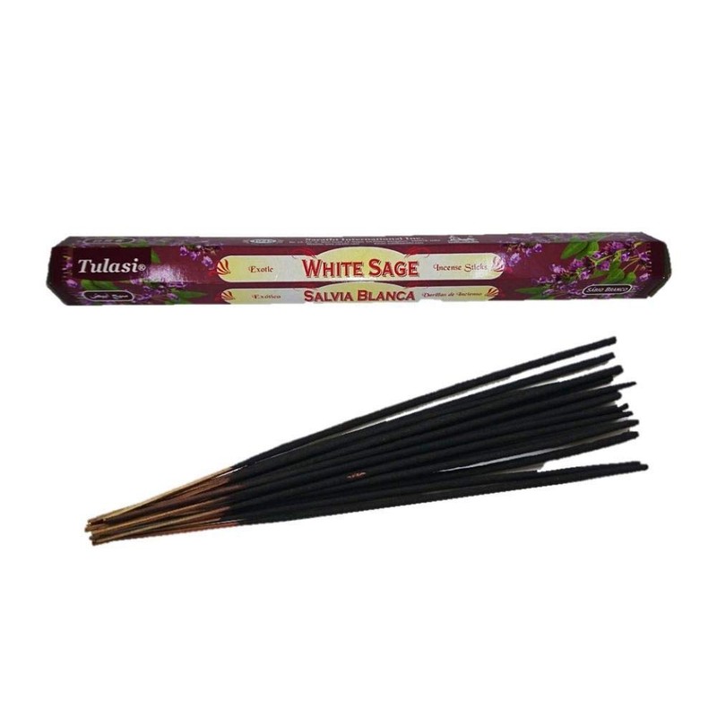 Tulasi Incense:White Sage Stick Incense / Incense / 1 Box