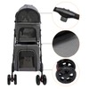 DNYSYSJ Double Pet Stroller for 2 Small Dogs or Cats,