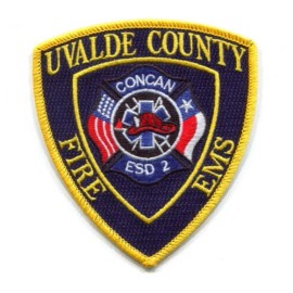 Concan Fire EMS Department Uvalde County ESD 2 Patch Texas TX