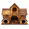 Wooden Bird House for Garden & Backyard – Multi-Room Outdoor