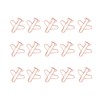 100Pcs Airplane Shaped Paper Clips Metal Lightweight Multipurpose Cute Shaped