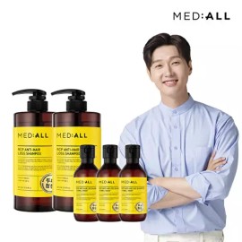 Mediol [메디올]메디올 두피 청정 비듬 탈모 완화 약산성 샴푸 800ml 2개 + 100ml 3개 [샴푸 힐링부케향 800ml 2개+100ml 3개] [Medio] Medio Scalp Cleansing Dandruff and Hair Loss Relief Mild Acid Shampoo 800ml 2pcs + 100ml 3pcs [Shampoo Healing Bouquet Scent 800ml 2pcs + 100ml 3pcs]