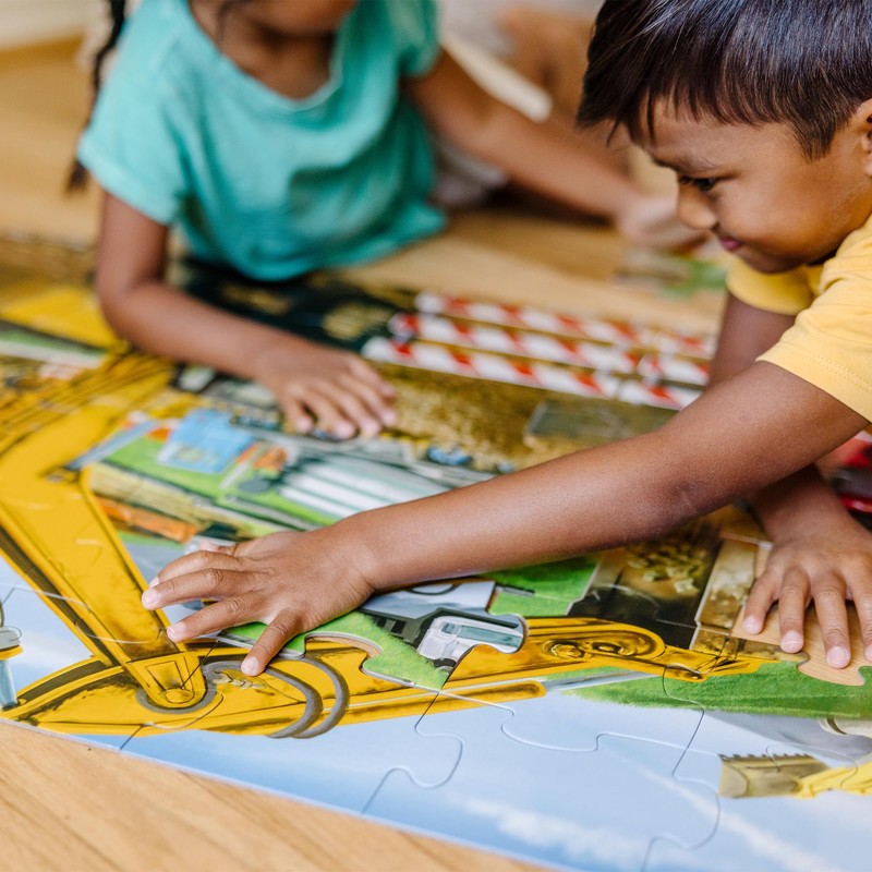 Melissa & Doug Building Site Floor Puzzle, 48 pc Jumbo