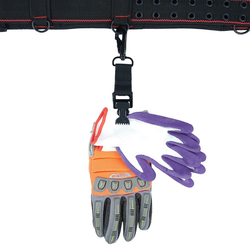 MELOTOUGH Firefighter Glove Clip Strap - Heavy-Duty Double Clip Design