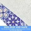 Non-Slip Shower Mats Square, Soft Comfort Textured PVC Loofah Bathroom