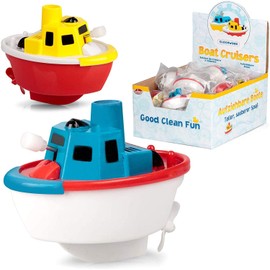 Tobar 37539 CLOCKWORK BOAT CRUISERS, Assorted Designs and Colours