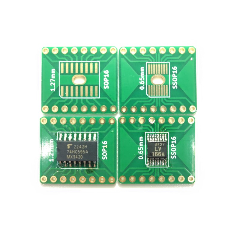 Small Board Shop Pitch Conversion Board SOP16 SSOP16 TSSOP16 DIP