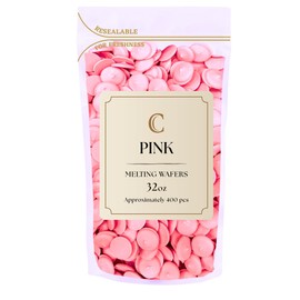 KIDU Chocolate Melting Wafers Bulk Bag Perfect For Dipping, Deserts, Baking And More (2 Pound, Pink New)