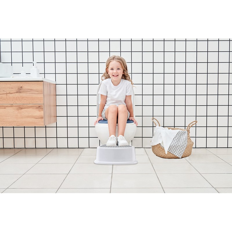 UNCLE WU Step Stool for Kids - Bathroom Safety Bottom