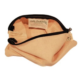 Ink Trendz® Infertility Warrior IVF IUI Makeup Bag, Pencil Pouch Hemp Canvas Zipper Pouch 7" x 9" (IUI Survival Kit)