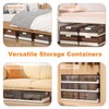 MegaChoice Under Bed Storage Containers, Stackable Under Bed Storage with