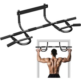 TOPO Upgrade Pull Up Bar for Doorway, Max Capacity 440 lbs Chin Up Bar, Portable Upper Body Workout Bar, Strength Training Door Frame Pull-up Bars, Hanging Bar for Exercise, Pullup Bars for Home Fitness Equipment - Style: Multi Grip