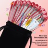 Coopay Knitting Needles Set, 55 Pieces Stainless Steel Double Pointed