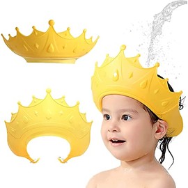 Gorro de Ducha para Niños, Gorro de Lavado de Pelo para Niños, Gorro de Baño para Bebe, Gorro de Ducha de Silicona Suave con Protección para Los Oídos