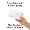 Nolla Baby Nose and Face Wipes with Saline, Vitamin E,