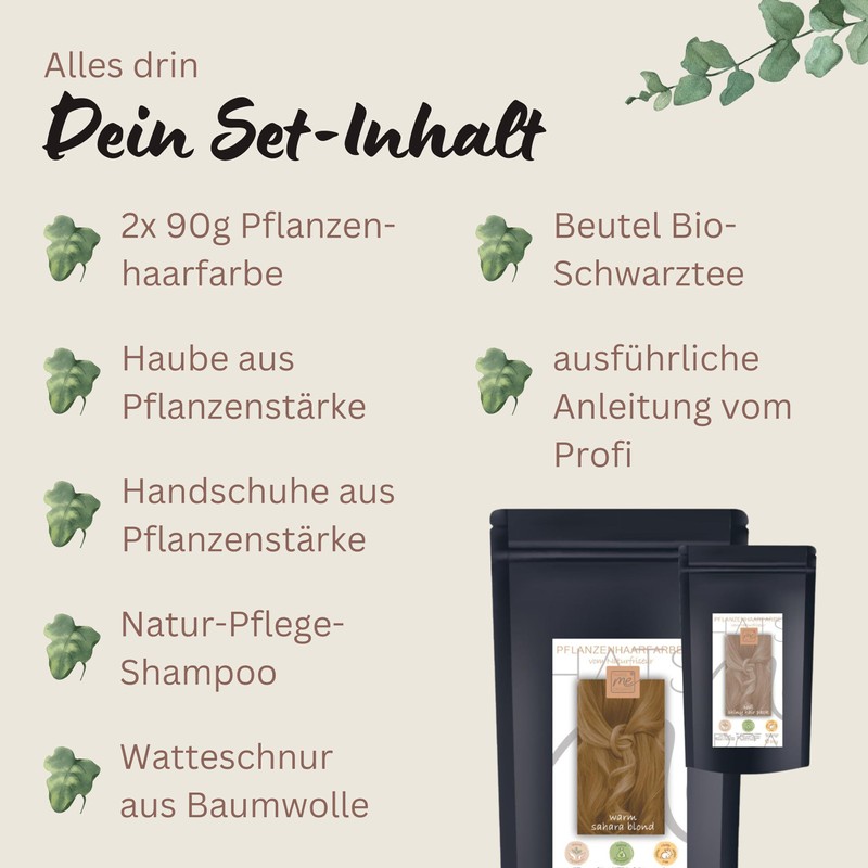 Professional Plant Hair Colour Set Cool Sahara Blonde in 2