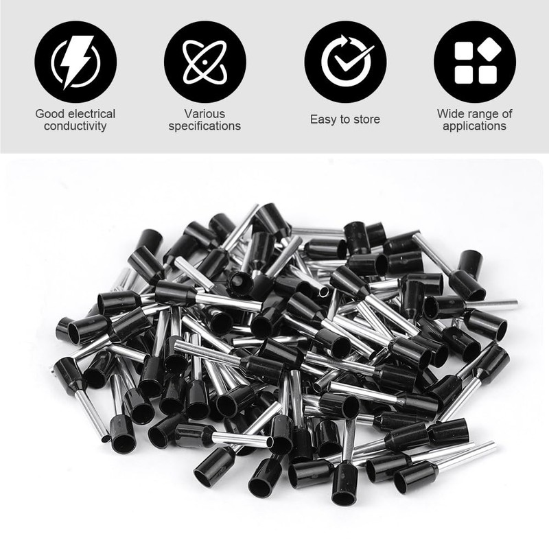 Flintronic 100Pcs Wire Ferrules kit, Electrical Connectors, Wire Terminal Ferrules