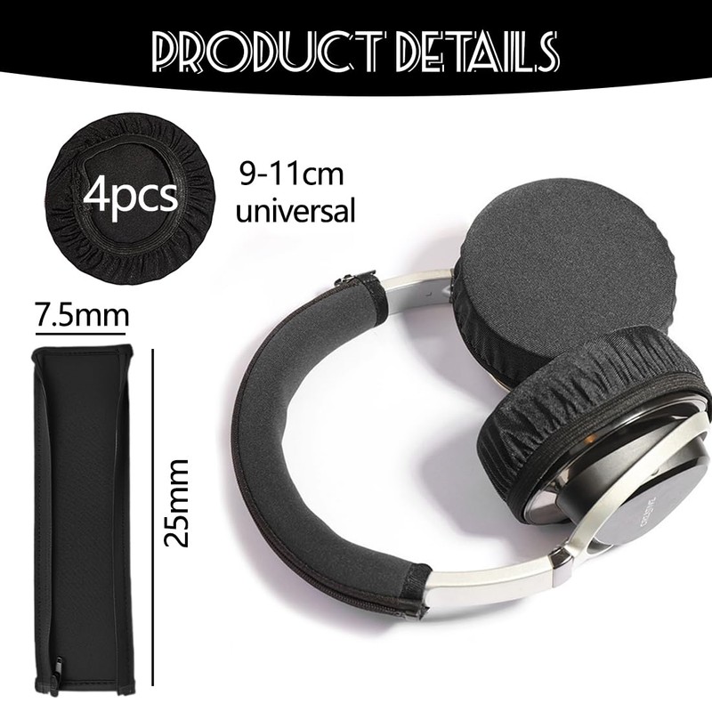 4 x headphone ear pads + 1 x headphone replacement
