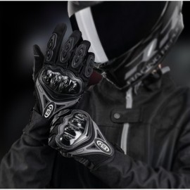 POONWEI Motorcycle Gloves, Full Finger Touch Screen Motorcycle Gloves for Riding, Road Racing, Rock Climbing, Motocross, Bicycle (X-Large)