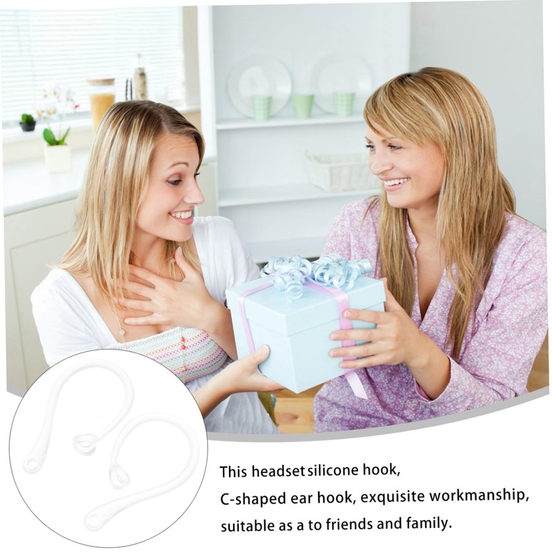 VILLFUL 6pcs Earbuds Hooks Protective Earpiece Hook for Active Lifestyle