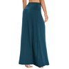 EXCHIC Women's Bohemian Style Print/Solid Elastic Waist Long Maxi Skirt