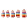 Paintlab Uñas Press On Paintlab 24 Uñas Diseño Arcoiris Con