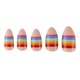 Paintlab Uñas Press On Paintlab 24 Uñas Diseño Arcoiris Con Pegame