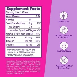 Viactiv Calcium + Vitamin D3 Supplement Soft Chews, Caramel,Calciu