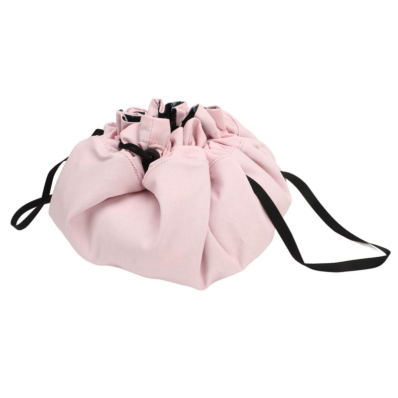 Drawstring Makeup Bags Cosmetic Bags Large Capacity Inner Zipper Pockets