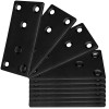 REDOVANT 20PCS Black Flat Mending Plates, 2Inch Stainless Steel Straight