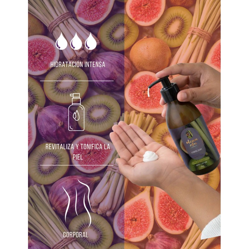 Crema Corporal Oleum Vitae Kiwi Bloom Higo Kiwi Limoncillo Higo,