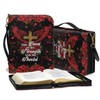 Wnbucioht Bible Protector for Women with Leopard Rose Flowers for