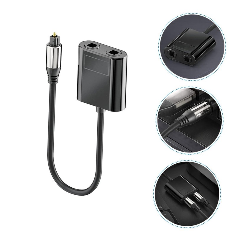 TEHAUX Optical Audio Splitter Connector Out Fiber Splitter for Home