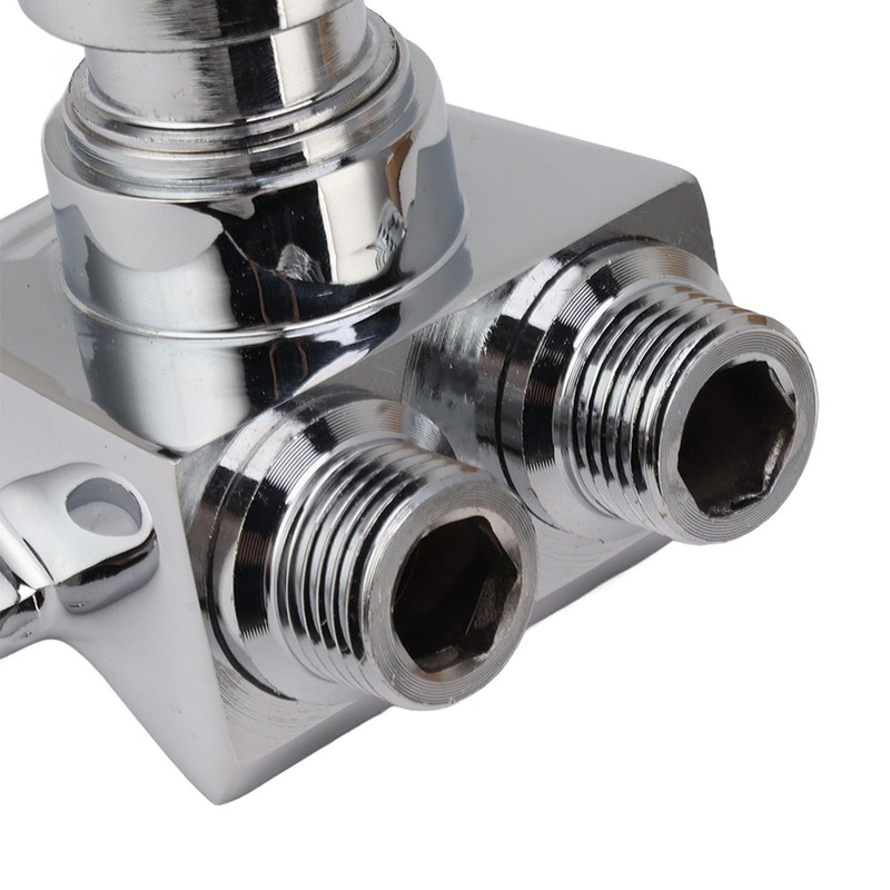 Copper Foot Pedal Valve Set Touchless Water Tap Bathroom Faucet