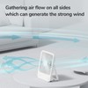 JISULIFE Desk Fan Battery Rechargeable, 4500mAh 180°Foldable Portable Personal Fan,
