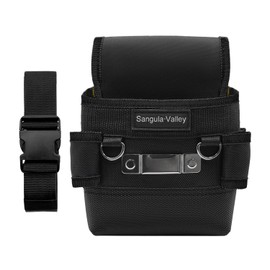 Tool Belt, Professional Electrician Bag, Tool Bag Belt with Multiple Compartments, Suitable for Electricians, Carpenters and Plumbers (Black)