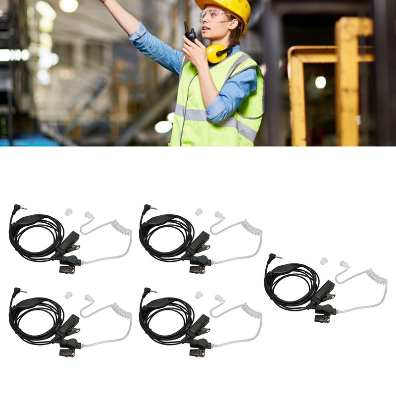 2.5mm Acoustic Tube Earpiece Single Pin PTT Button Walkie Talkie