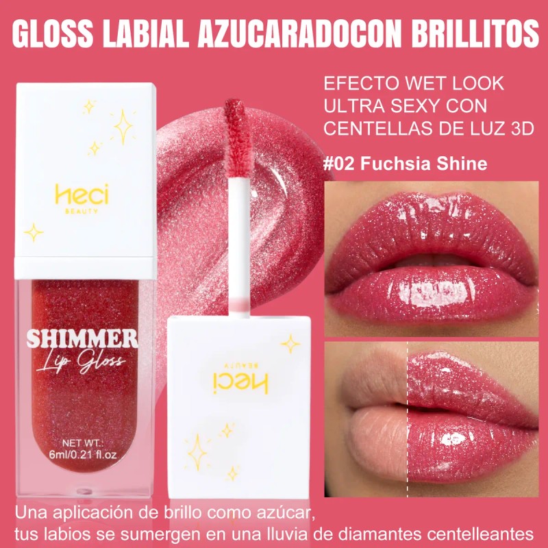 Brillo Labial Lip Gloss Hi-shine Acabado Hidratante 6ml