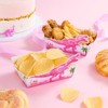 WERNNSAI 24 PCS Dinosaur Snack Trays - Pink Dinosaur Birthday