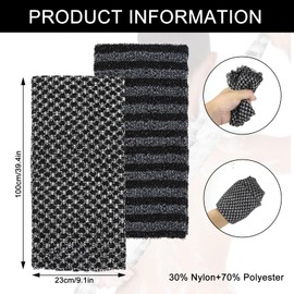 TayBong 2er Pack Peelinghandschuhe, Extra Lange 100cm Körperpeeling & Rückenschrubber, 30% Nylon + 70% Polyester, Tiefenreinigung, schnelltrocknend, antibakteriell, für Männer & Frauen