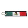 Mexico Flag Key Chain, 100% Embroidered