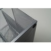 Desk Organiser, Mesh Metal Office Shelf with Pen Holders &